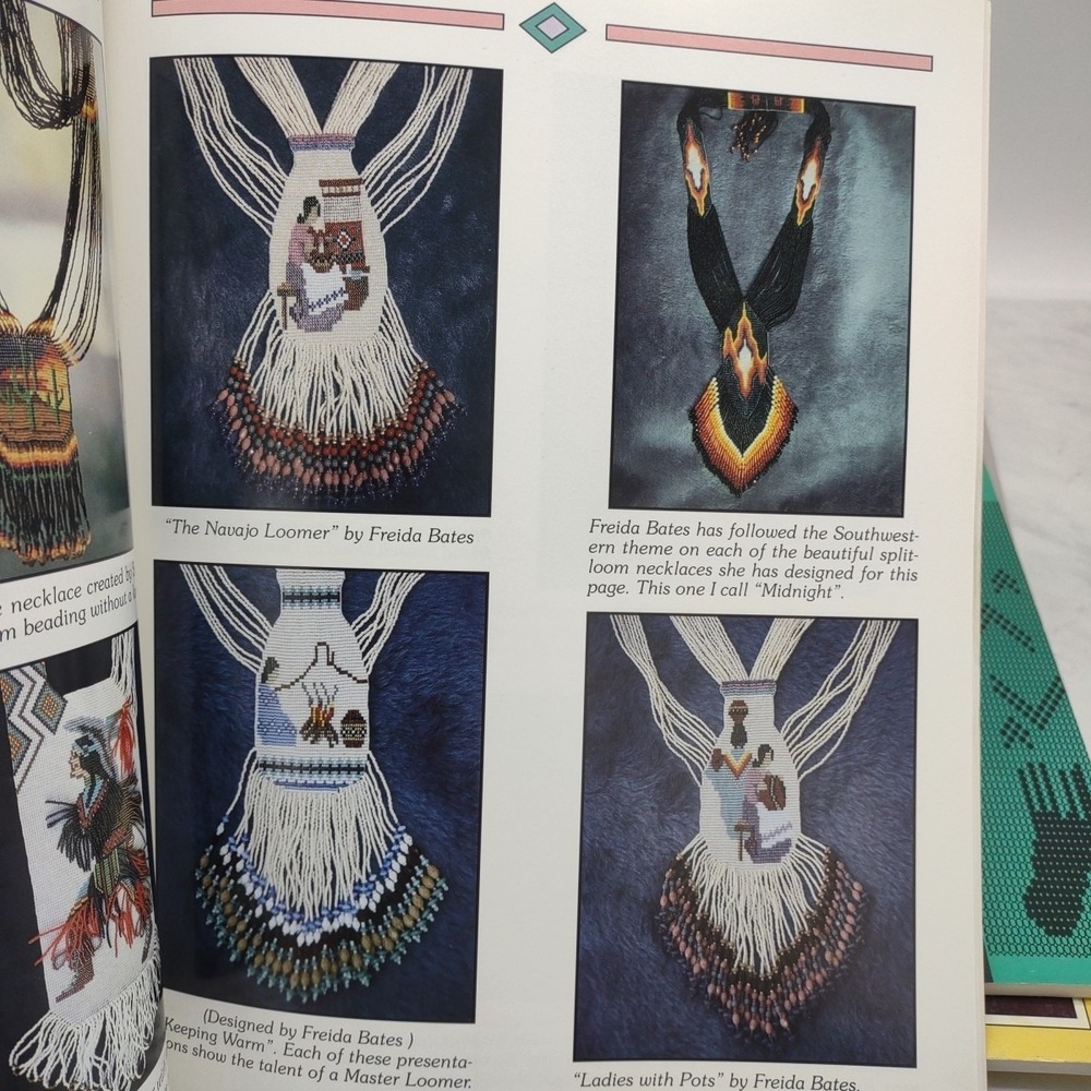 Beads To Buckskins Beading Patterns Designs Techniques Native American Lot Of 7 - Picture 14 of 16